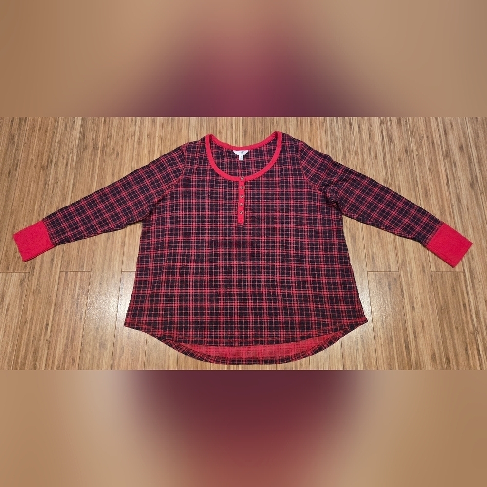 Terra & Sky Plaid Top